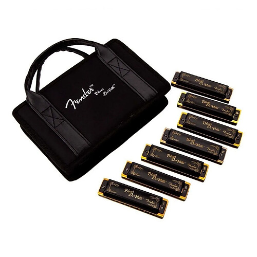 Pack de 7 Harmonicas Fender Blues Deville (avec étui)