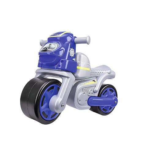 Big 800056312 Big -Moto de la police pour enfant -Youpala - bleu-argent