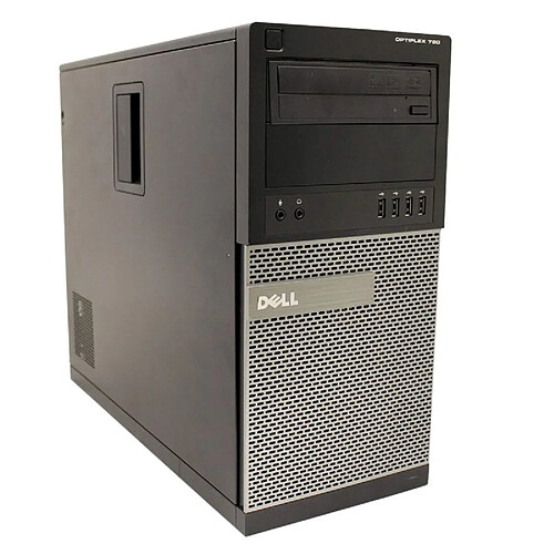 PC Tour Dell OptiPlex 790 MT Intel i7-2600 RAM 4Go SSD 960Go Windows 10 Wifi · Occasion