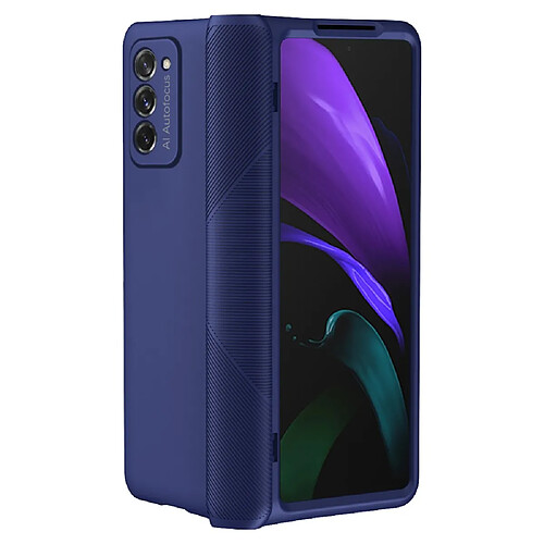 Coque en TPU anti-chute, antidérapant bleu pour votre Samsung Galaxy Z Fold2 5G