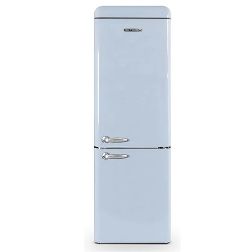 Réfrigérateur combiné 60cm 300l brassé inox - SCB300VBL - SCHNEIDER