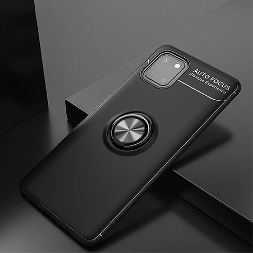 Lenuo Coque en TPU avec béquille tout noir pour votre Samsung Galaxy A81/Note 10 Lite