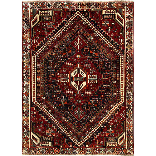 Vidal Tapis de laine 201x144 rouge Ghashghai