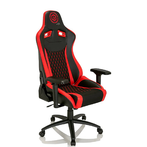 Chaise de Gaming / Chaise de bureau GAMEBREAKER SX 04 Tissu / Similicuir noir / rouge hjh OFFICE