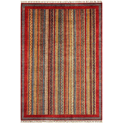 Vidal Tapis de laine 290x203 rouge Torkman