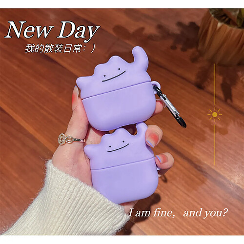 GUPBOO Airpods Coque Housse Étui Protecteur Compatible pour AirPods Pro-jolie fille de dessin animé