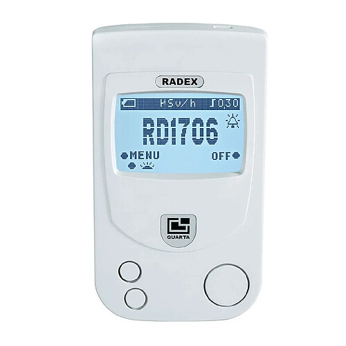 Optex RADEX RD1706 - Détecteur de radioactivité (compteur Geiger, dosimètre de poche Haute précision 0.05 à 999 µSv/h) Rayonnement Beta, Gamma et X