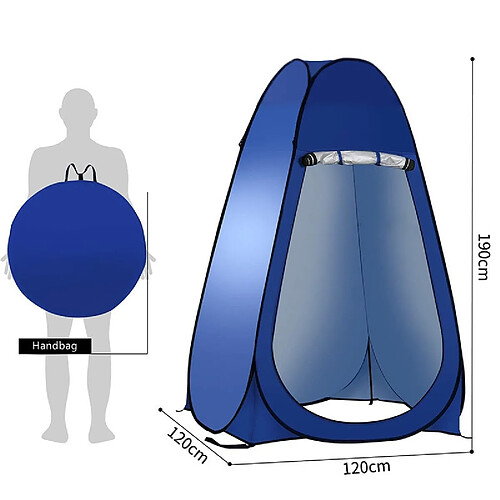 Universal Ouverture rapide automatique, changement de tente, douche extérieure, salle de bains, tente, pêche, salle de bains, toilettes, changement constant de tente.(Bleu)