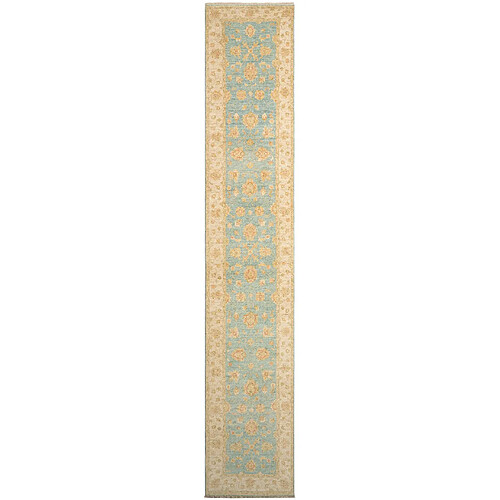 Vidal Tapis de couloir en laine 449x79 beige Kaizar