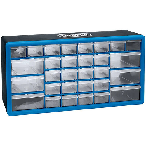 Draper Tools Organisateur d'outils 30 tiroirs Bleu 12015