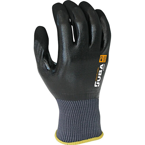 Gants de travail JUBA Nylon Nitrile Noir - 11