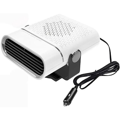 Vendos85 Chauffage de Voiture 2 en 1 12V 120W blanc