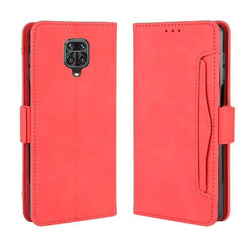 Etui en PU rouge pour votre Xiaomi Redmi Note 9 Pro/Pro Max/Note 9S