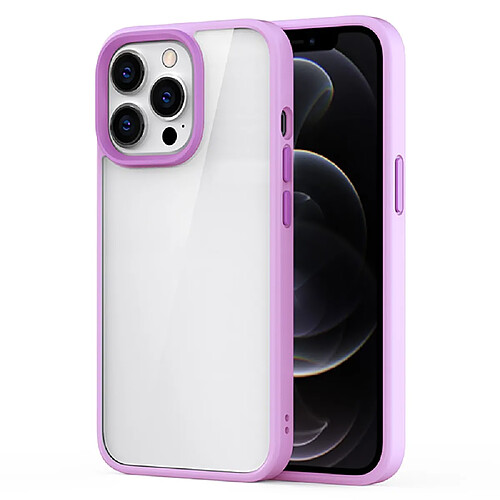 Coque en TPU anti-rayures, hybride violet clair pour votre Apple iPhone 13 Pro Max 6.7 pouces