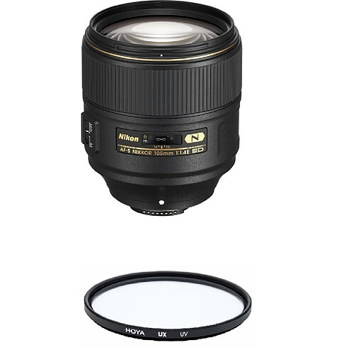 NIKON AF-S 105MM F1.4E ED + HOYA UX UV 82mm Filter