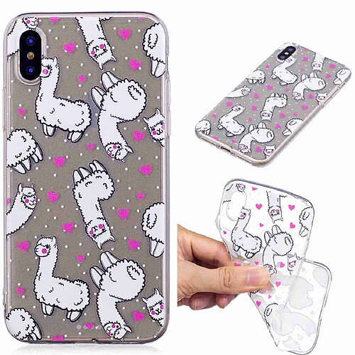 Wewoo Coque Fashion Etui de protection en TPU peint pour Galaxy S10 motif alpaga