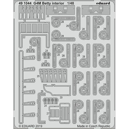 G4M Betty interior for Tamiya - 1:48e - Eduard Accessories