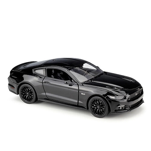 Universal 1: 24 Ford Mustang 2015 & gt ; Voiture de luxe en métal moulée sous pression Retour de chariot Modèle Jouet Collection Cadeau de Noël | Voiture jouet moulée sous pression(Le noir)