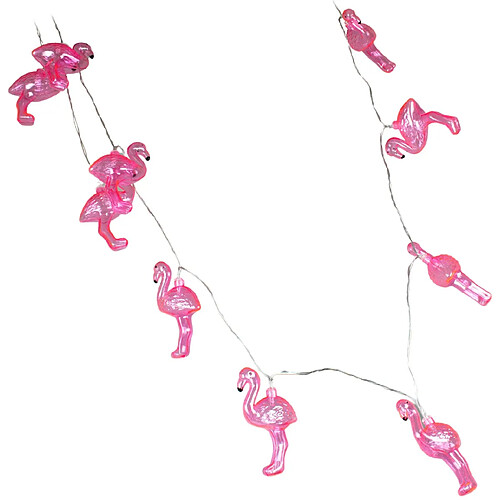 Corep Guirlande lumineuse Flamants roses 135 cm LED Suspension FLAMINGO