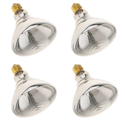 4x chauffer l'émetteur d'ampoule chauffer l'émetteur de chaleur infrarouge Type 2 - 100W