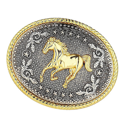 Boucle de Ceinture en Métal Motif Cheval Décoration Homme Garçon