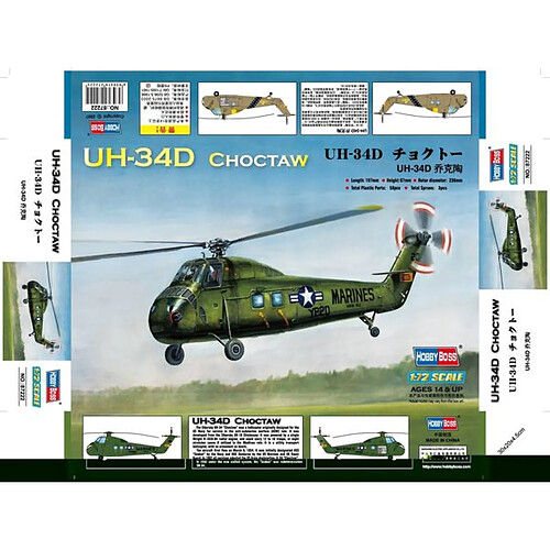 American UH-34D ''Choctaw'' - 1:72e - Hobby Boss