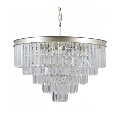 Luminaire Center Suspension en cristal Verdes Champagne doré