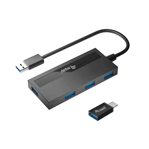 Hub Equip 128956 Adaptateur USB 3.2 avec 4 ports USB-C Noir