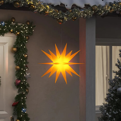 vidaXL Lumière de Noël avec LED pliable jaune 57 cm