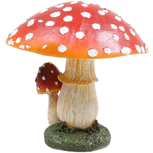 Farmwood Animals Champignon dans l'herbe en résine Duo - hauteur 15,5 cm.