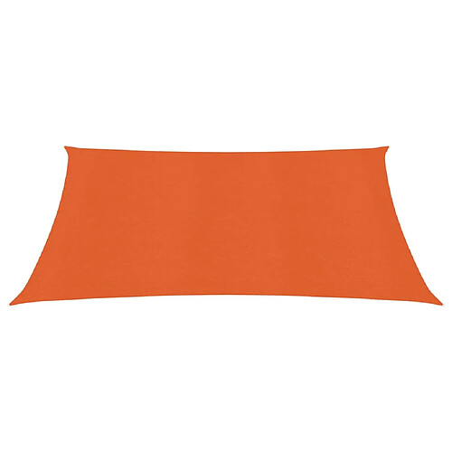 Helloshop26 Voile d'ombrage 160 g/m² orange 3 x 3 m PEHD 02_0009243