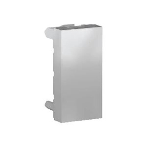 Schneider Electric obturateur - 1 module - alu - schneider unica nu986530