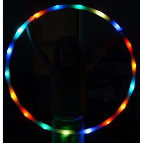 Universal LED Hula Hoop coloré, éclaircissant LED Basket pour enfants et adultes (rouge)