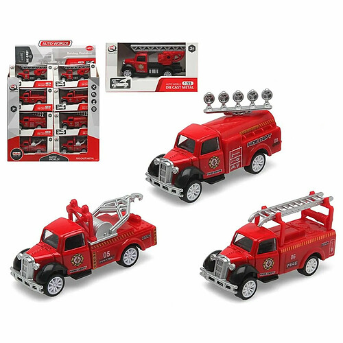 BigBuy Fun Camion Fire Dept Rouge