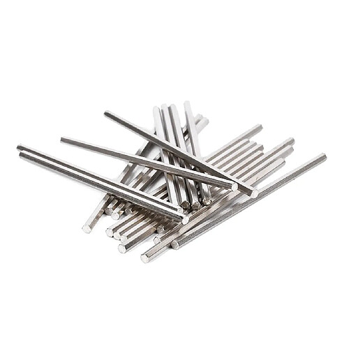 20pcs HSS Tour Barre solide d'axe de tige d'hexagone pour le bateau de voiture modèle 80x3mm