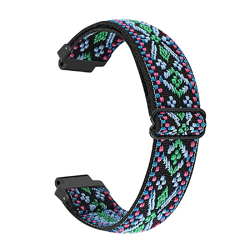 Bracelet en nylon élastique réglable vert pour votre Garmin Forerunner 735xt/220/230/235/620/630