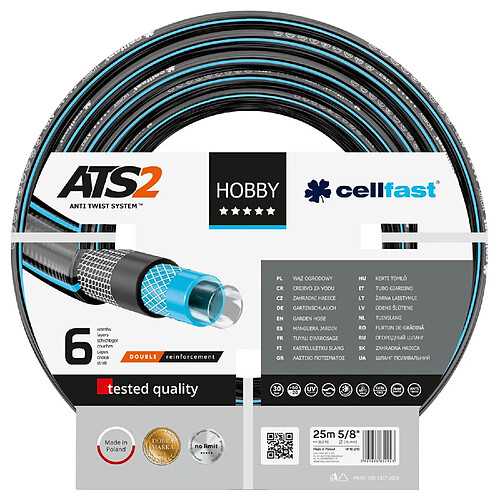 Cellfast Hobby garden hose ATS2 5/8" 25m 6-couches