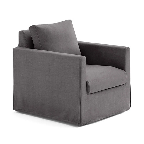 Lisa Design Serena - fauteuil déhoussable en velours