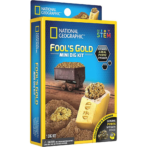 National Geographic Us Ensemble National Geographic - Fool's Gold - Extraire l'or des fous (Impulse Mini Dig Fool's Gold)