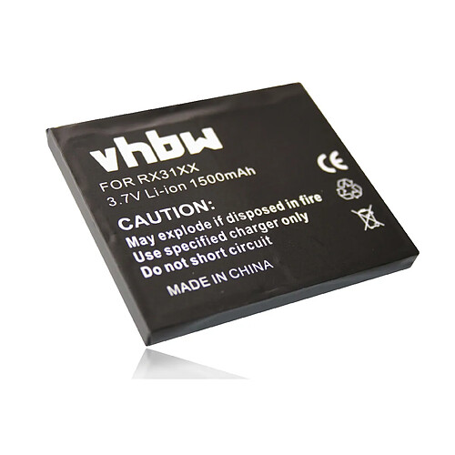 vhbw Batterie remplacement pour IPAQ FA285A, FA286A, HSTNH-S12B pour smartphone (1500mAh, 3,7V, Li-ion)