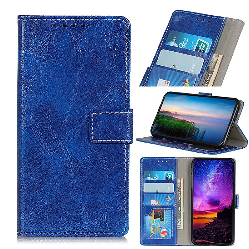 Wewoo Coque Housse en cuir à rabat pour iPhone 11 Pro avec support et fentes cartes cadre photo et porte-monnaie Bleu