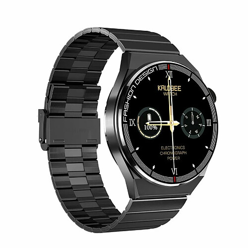 Sk11 Plus Montre Intelligente Bluetooth Appel Surveillance De L'Oxygène Sanguin Podomètre Md3Max Coque Noire Acier Noir