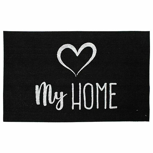 Paris Prix Tapis Imprimé Phosphorescent My Home 45x70cm Noir