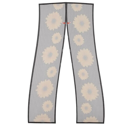 Shop Story SHOP-STORY - SUNFLOWER MESH : Rideau Moustiquaire Anti Insectes pour Porte Motif Fleur de Tournesol