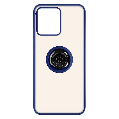 Avizar Coque Realme C30 Bi-matière Bague Métallique Support Vidéo bleu