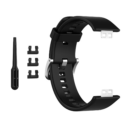 Bracelet De Montre En Silicone Souple Pour Montre Huawei Fit TIA-B09 TIA-B19 Noir