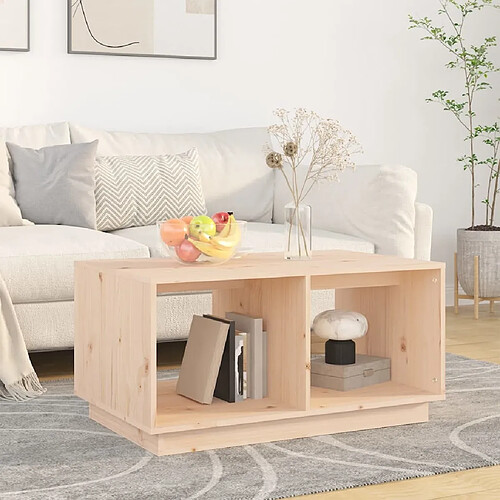 Maison Chic Table basse,Table Console Table d'appoint, Table pour salon 80x50x40 cm Bois massif de pin -MN77811