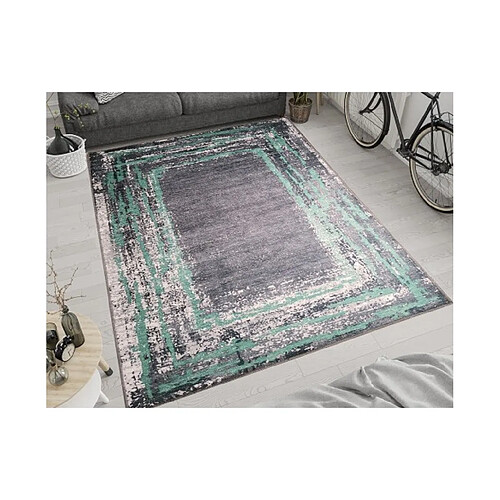 Mani Textile Tapis RING Noir/Vert