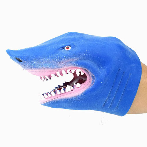 Universal Enfants de plus de 3 ans TPR animaux en plastique requin main marionnette gants jouets cadeaux têtes d'animaux jouets animés modèles cadeaux