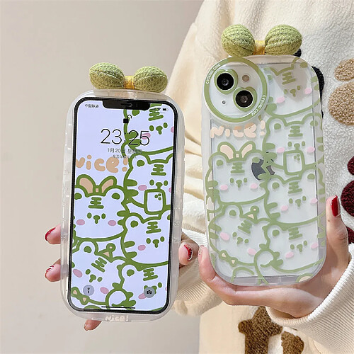 GUPBOO Étui pour iPhoneXR Dessin animé ligne tigre téléphone cas silicone anti-chute